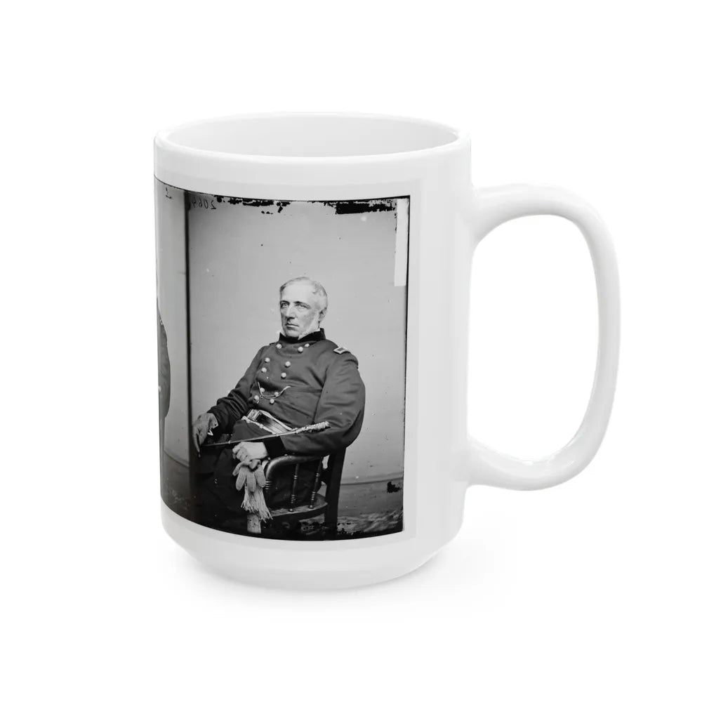 Portrait Of Brig. Gen. James S. Wadsworth, Officer Of The Federal Army (U.S. Civil War) White Coffee Mug-Go Mug Yourself