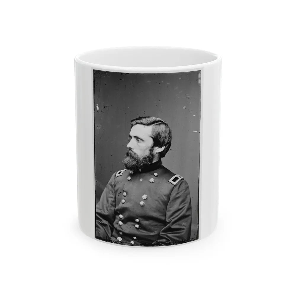 Portrait Of Brig. Gen. John A. Rawlins, Officer Of The Federal Army (Maj. Gen. From Feb. 24, 1865) (U.S. Civil War) White Coffee Mug-11oz-Go Mug Yourself