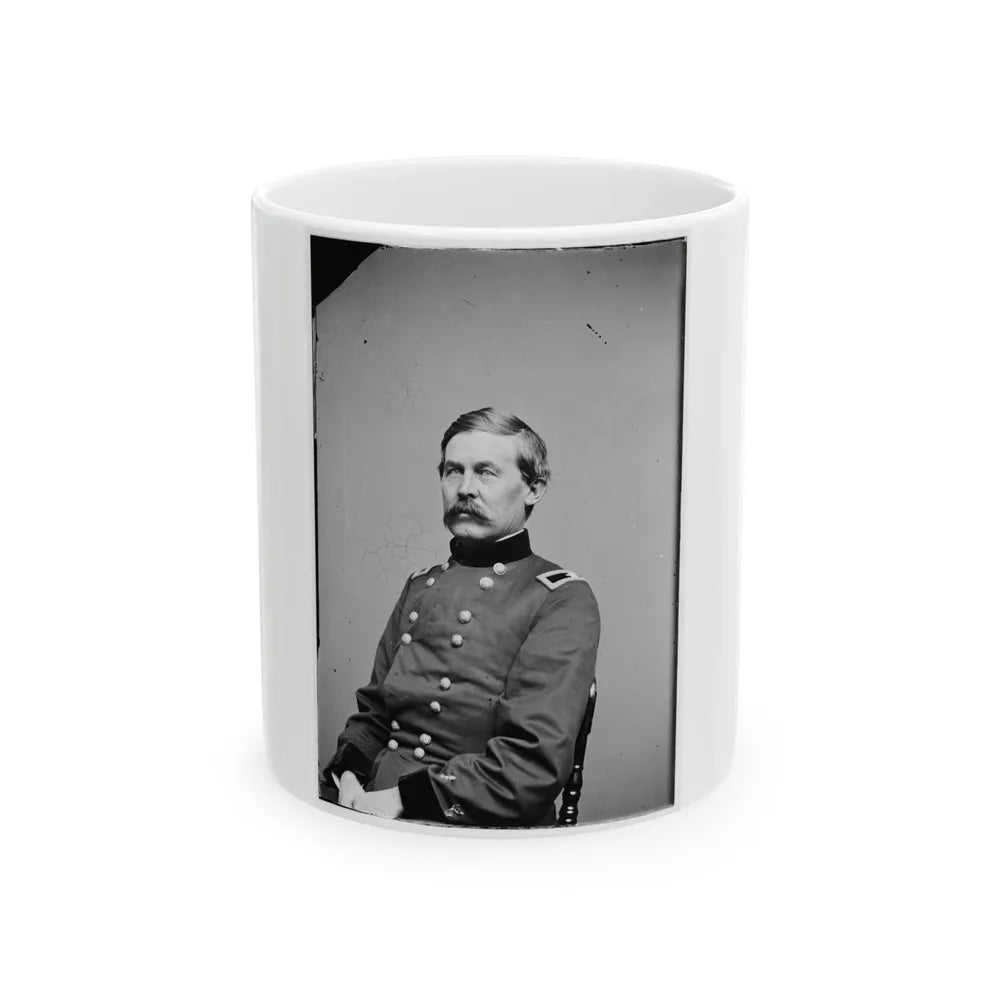 Portrait Of Brig. Gen. John Buford (Maj. Gen. From July 1, 1863), Officer Of The Federal Army (U.S. Civil War) White Coffee Mug-11oz-Go Mug Yourself