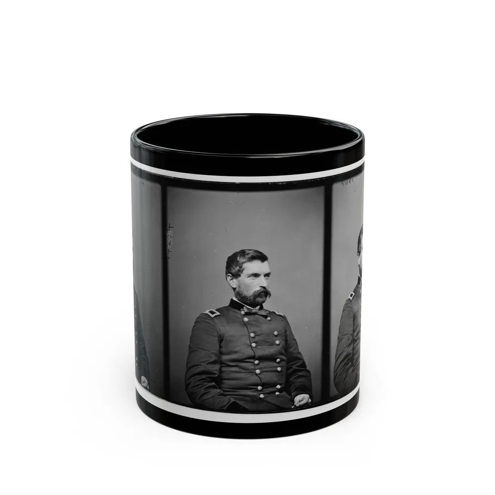 Portrait Of Brig. Gen. John Gibbon, Officer Of The Federal Army (Maj. Gen. From June 7, 1864) (U.S. Civil War) Black Coffee Mug-11oz-Go Mug Yourself
