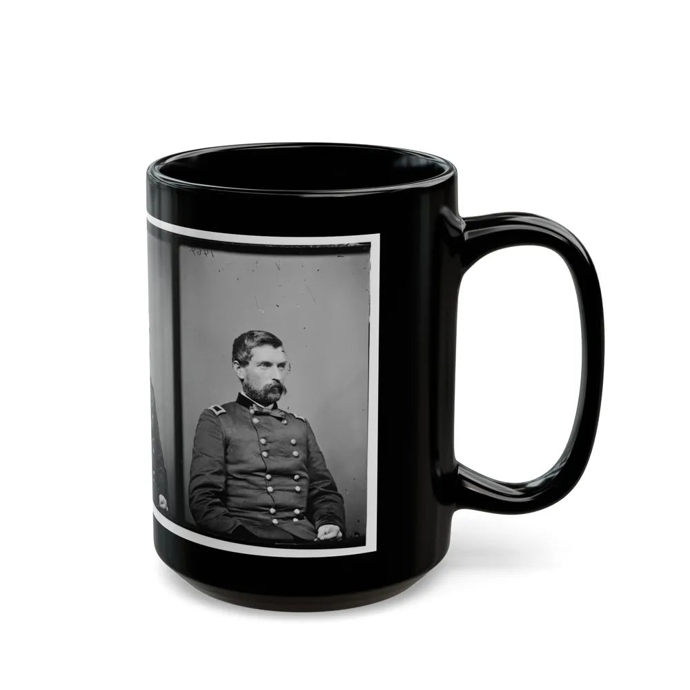 Portrait Of Brig. Gen. John Gibbon, Officer Of The Federal Army (Maj. Gen. From June 7, 1864) (U.S. Civil War) Black Coffee Mug-Go Mug Yourself