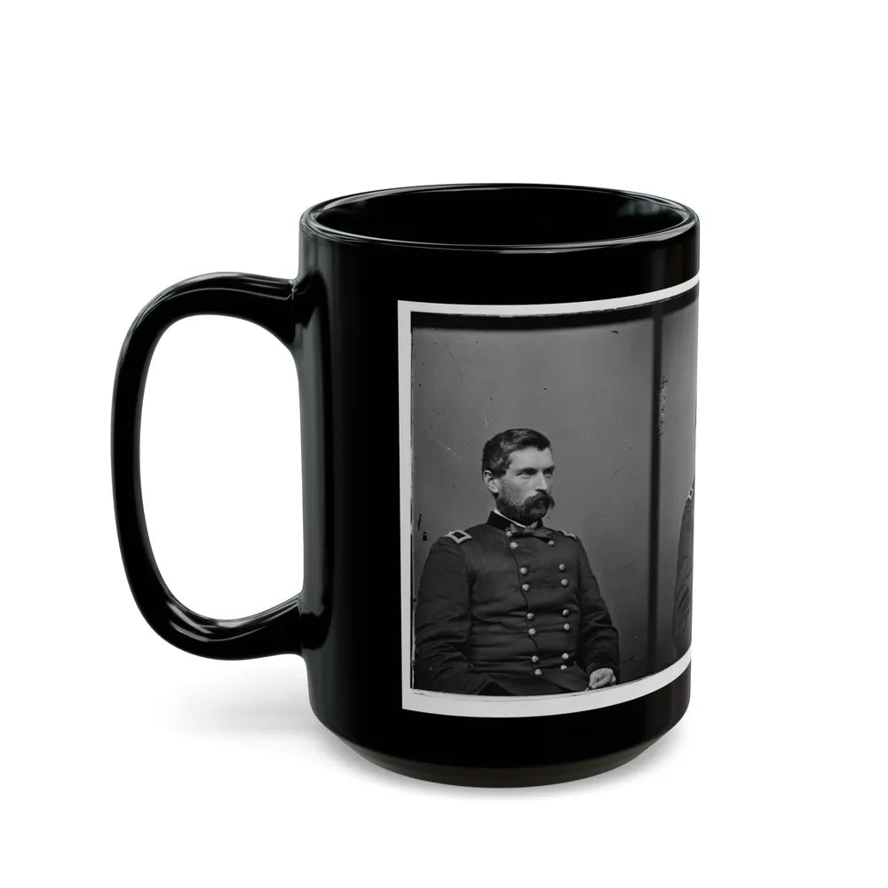 Portrait Of Brig. Gen. John Gibbon, Officer Of The Federal Army (Maj. Gen. From June 7, 1864) (U.S. Civil War) Black Coffee Mug-Go Mug Yourself
