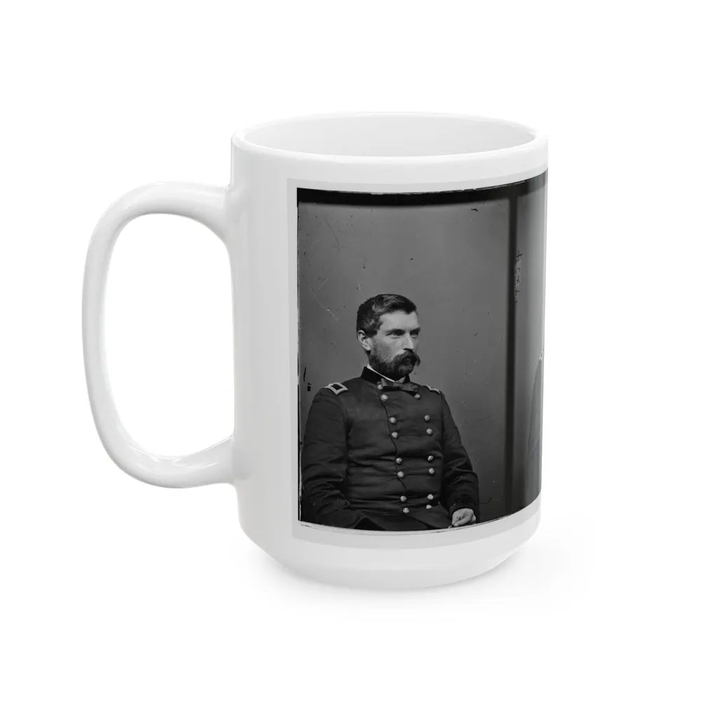 Portrait Of Brig. Gen. John Gibbon, Officer Of The Federal Army (Maj. Gen. From June 7, 1864) (U.S. Civil War) White Coffee Mug-Go Mug Yourself