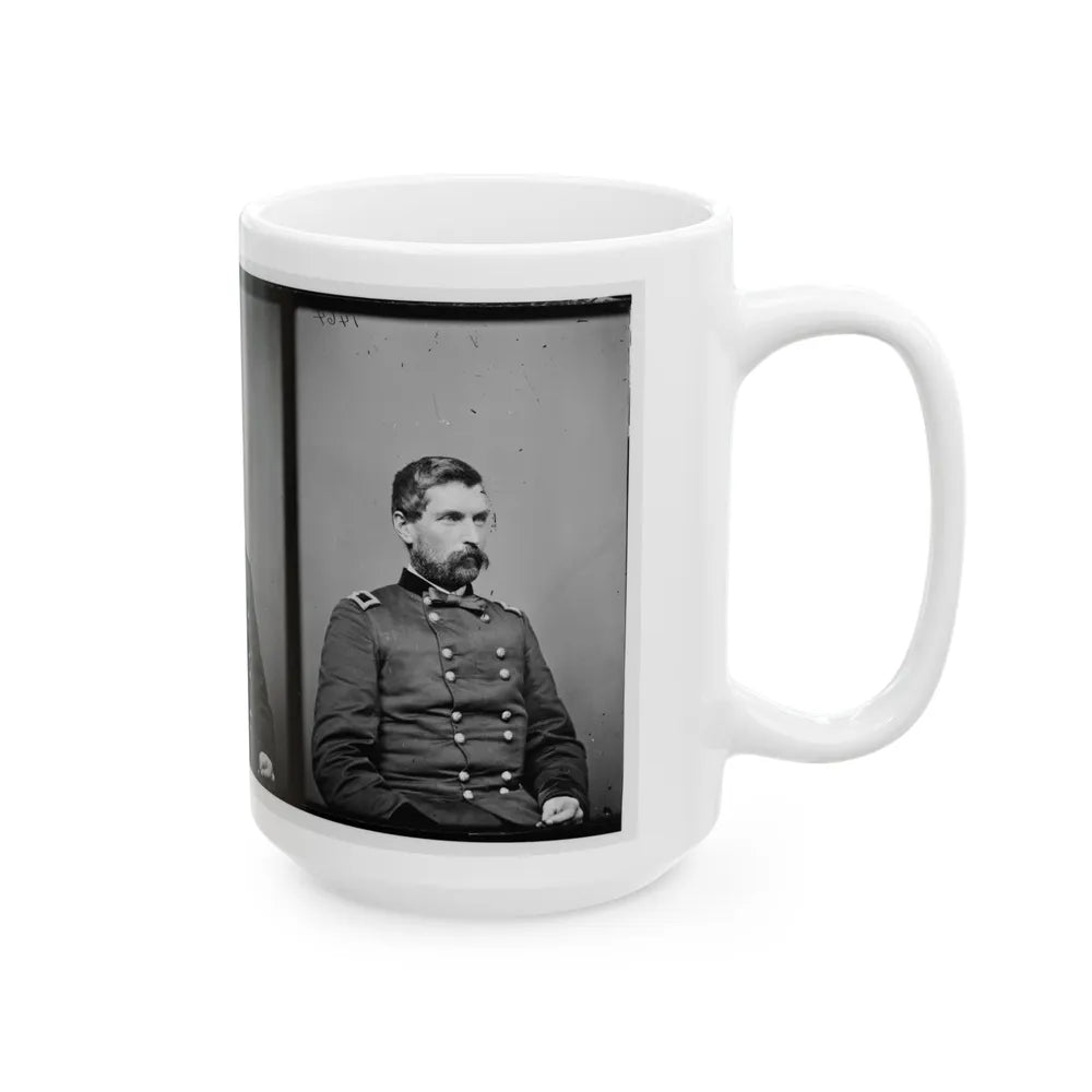 Portrait Of Brig. Gen. John Gibbon, Officer Of The Federal Army (Maj. Gen. From June 7, 1864) (U.S. Civil War) White Coffee Mug-Go Mug Yourself