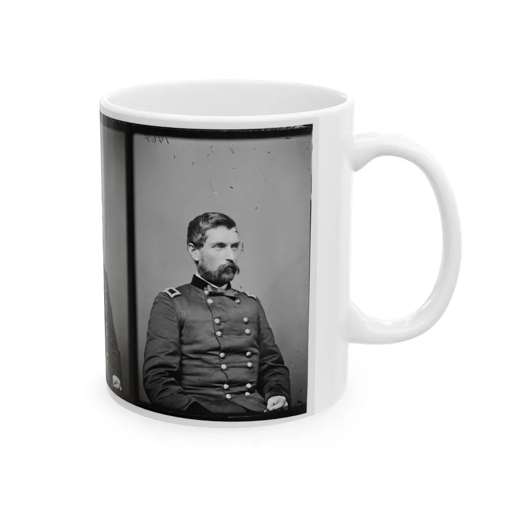 Portrait Of Brig. Gen. John Gibbon, Officer Of The Federal Army (Maj. Gen. From June 7, 1864) (U.S. Civil War) White Coffee Mug-Go Mug Yourself