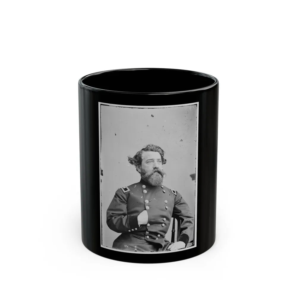 Portrait Of Brig. Gen. John M. Brannan (Maj. Gen. From Jan. 23, 1865), Officer Of The Federal Army (U.S. Civil War) Black Coffee Mug-11oz-Go Mug Yourself
