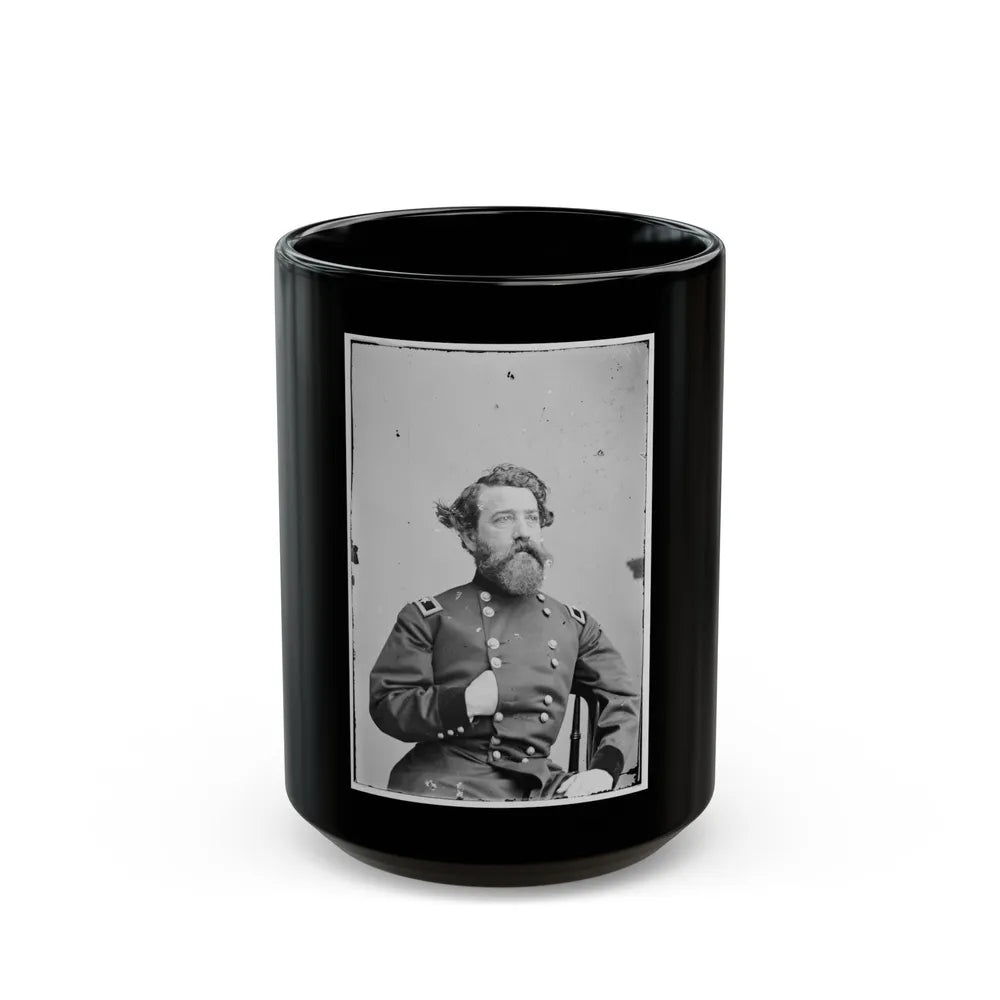 Portrait Of Brig. Gen. John M. Brannan (Maj. Gen. From Jan. 23, 1865), Officer Of The Federal Army (U.S. Civil War) Black Coffee Mug-15oz-Go Mug Yourself