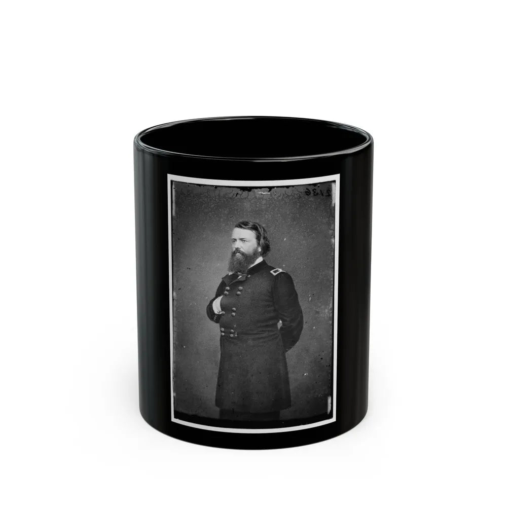 Portrait Of Brig. Gen. John Pope, Officer Of The Federal Army (Maj. Gen. After Mar. 21, 1862) (U.S. Civil War) Black Coffee Mug-11oz-Go Mug Yourself