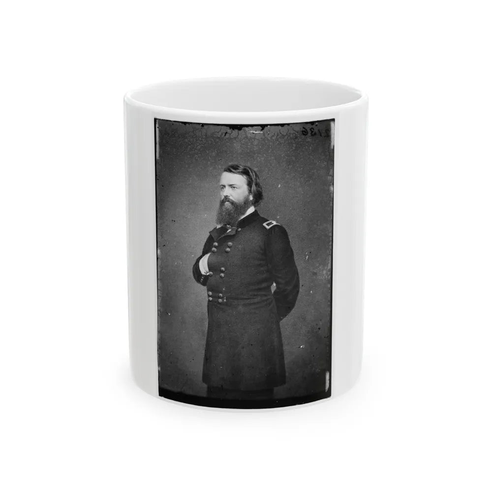 Portrait Of Brig. Gen. John Pope, Officer Of The Federal Army (Maj. Gen. After Mar. 21, 1862) (U.S. Civil War) White Coffee Mug-11oz-Go Mug Yourself