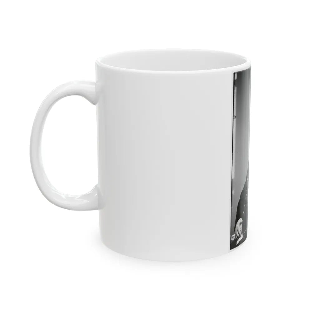 Portrait Of Brig. Gen. Joseph G. Totten, Chief, Corps Of Engineers, Officer Of The Federal Army (U.S. Civil War) White Coffee Mug-Go Mug Yourself