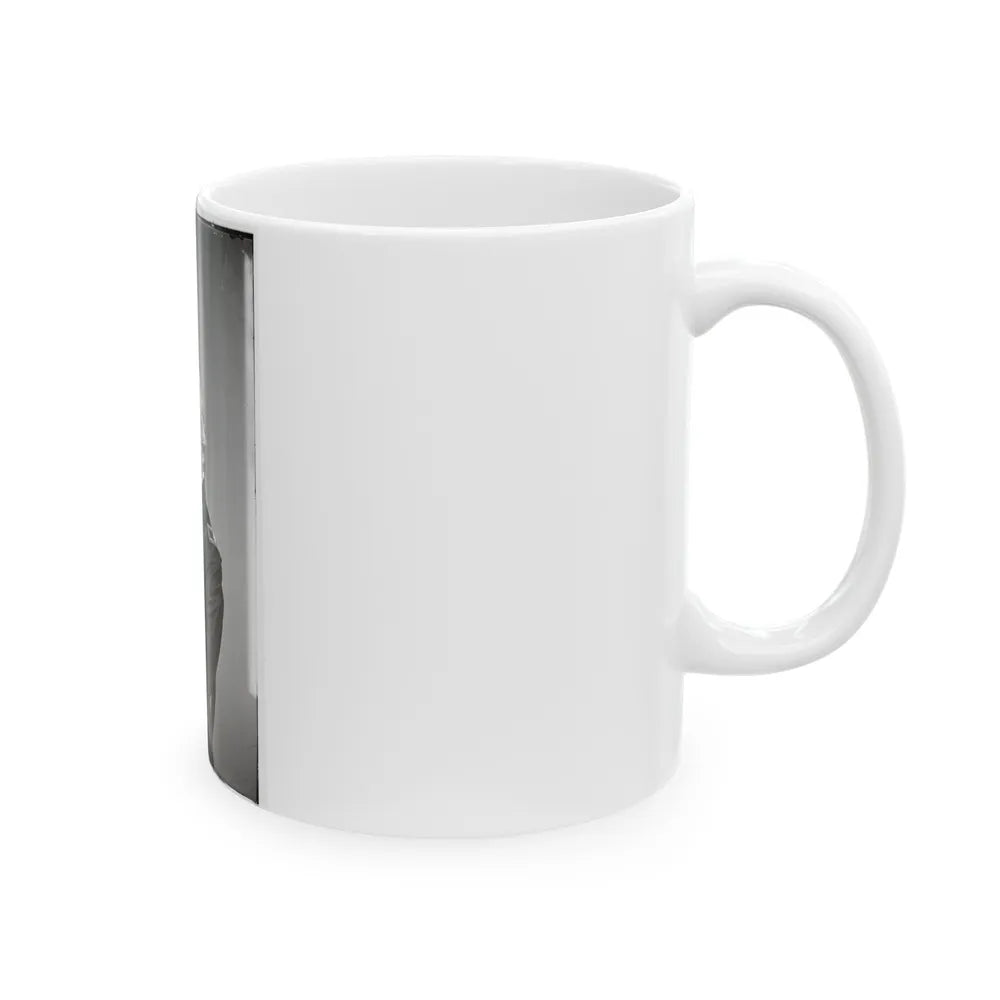 Portrait Of Brig. Gen. Joseph G. Totten, Chief, Corps Of Engineers, Officer Of The Federal Army (U.S. Civil War) White Coffee Mug-Go Mug Yourself