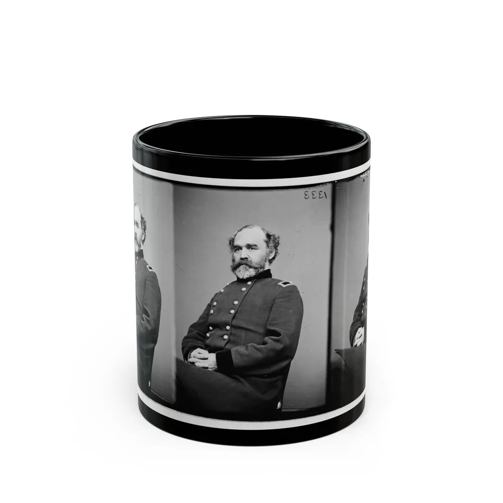 Portrait Of Brig. Gen. Montgomery C. Meigs, Quartermaster-General, Officer Of The Federal Army (Maj. Gen. From July 5, 1864) (U.S. Civil War) Black Coffee Mug-11oz-Go Mug Yourself