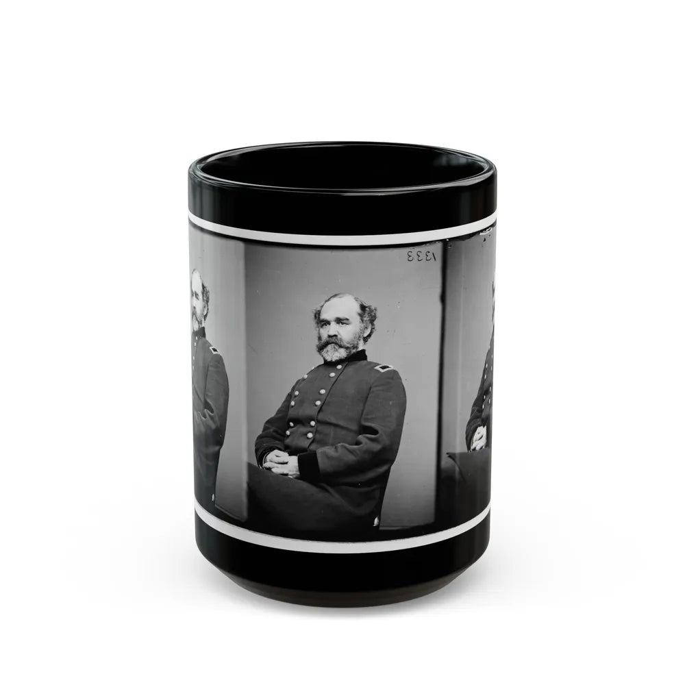 Portrait Of Brig. Gen. Montgomery C. Meigs, Quartermaster-General, Officer Of The Federal Army (Maj. Gen. From July 5, 1864) (U.S. Civil War) Black Coffee Mug-15oz-Go Mug Yourself