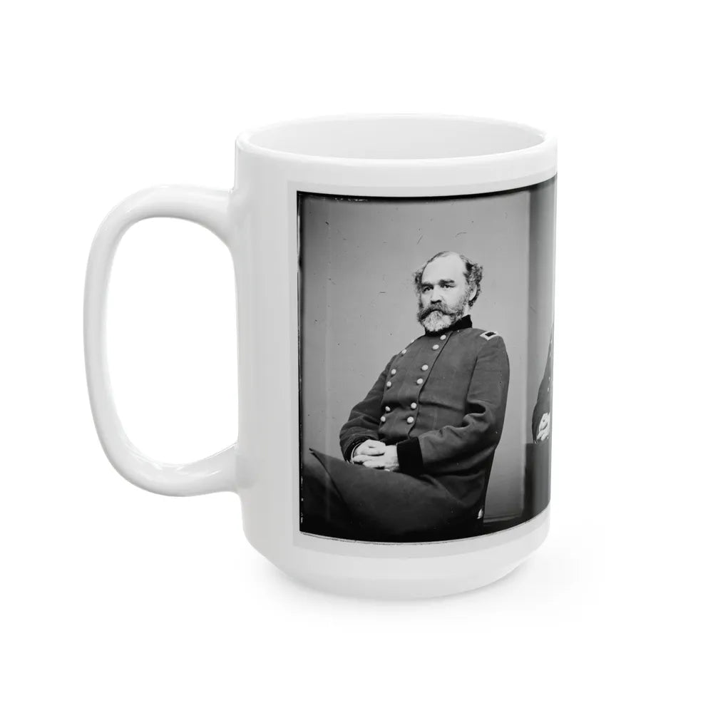 Portrait Of Brig. Gen. Montgomery C. Meigs, Quartermaster-General, Officer Of The Federal Army (Maj. Gen. From July 5, 1864) (U.S. Civil War) White Coffee Mug-Go Mug Yourself
