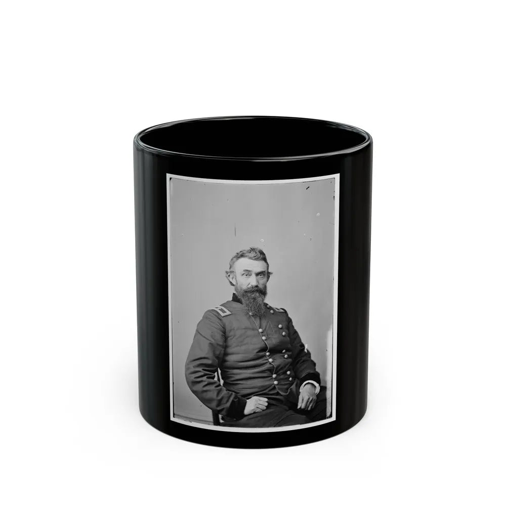 Portrait Of Brig. Gen. Nathan Kimball, Officer Of The Federal Army (Maj. Gen. As Of Feb. 1, 1865) (U.S. Civil War) Black Coffee Mug-11oz-Go Mug Yourself
