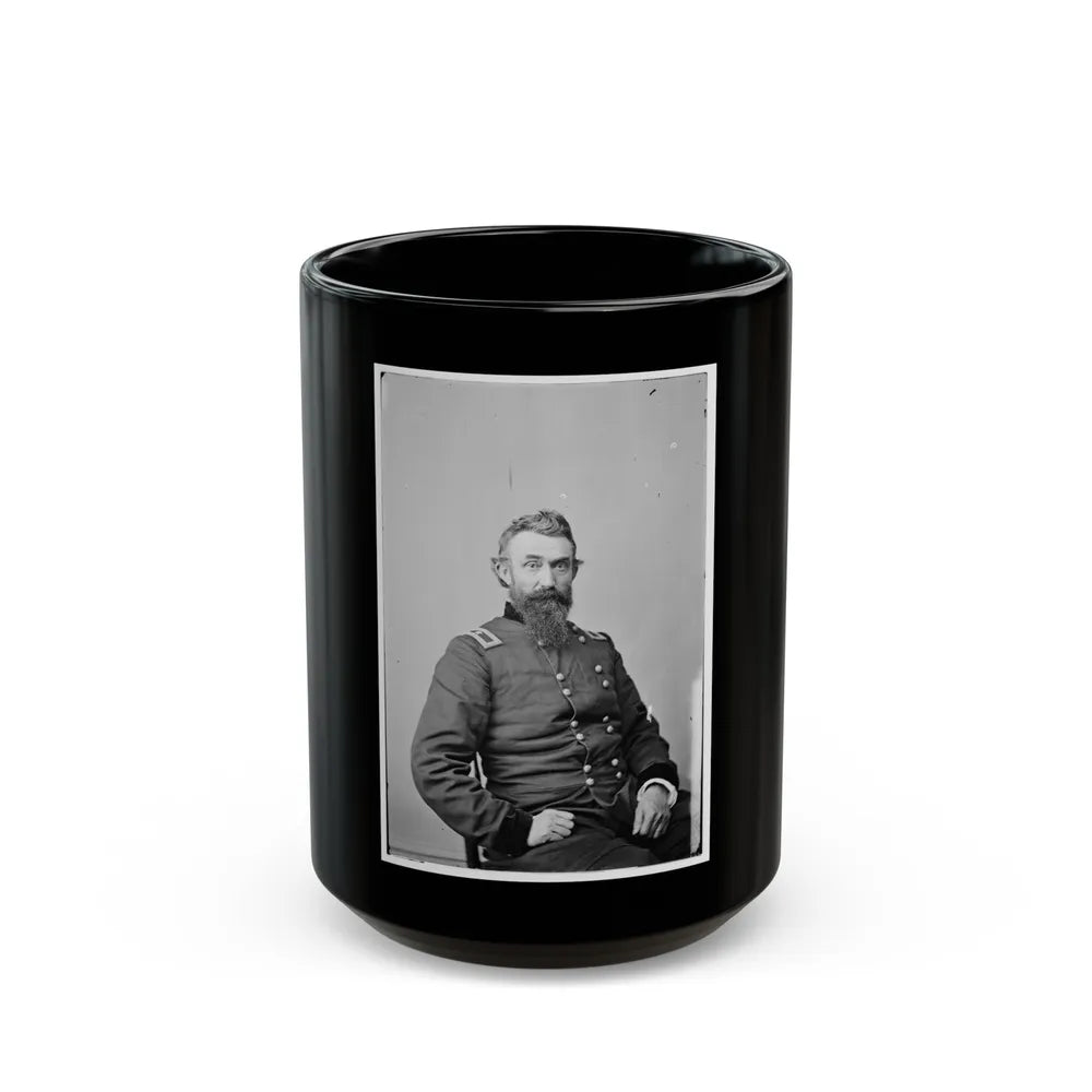 Portrait Of Brig. Gen. Nathan Kimball, Officer Of The Federal Army (Maj. Gen. As Of Feb. 1, 1865) (U.S. Civil War) Black Coffee Mug-15oz-Go Mug Yourself