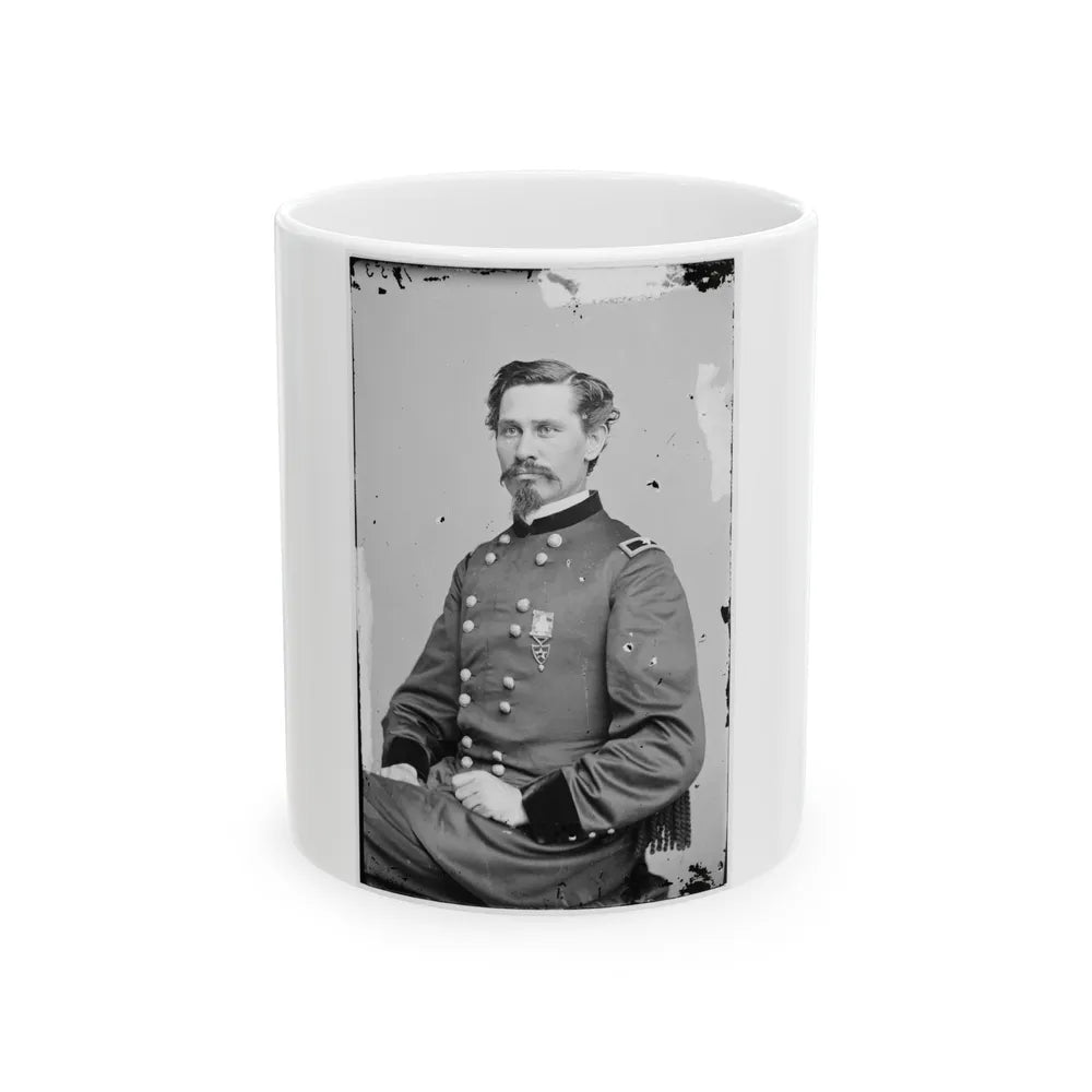 Portrait Of Brig. Gen. Orlando M. Poe, Officer Of The Federal Army (U.S. Civil War) White Coffee Mug-11oz-Go Mug Yourself