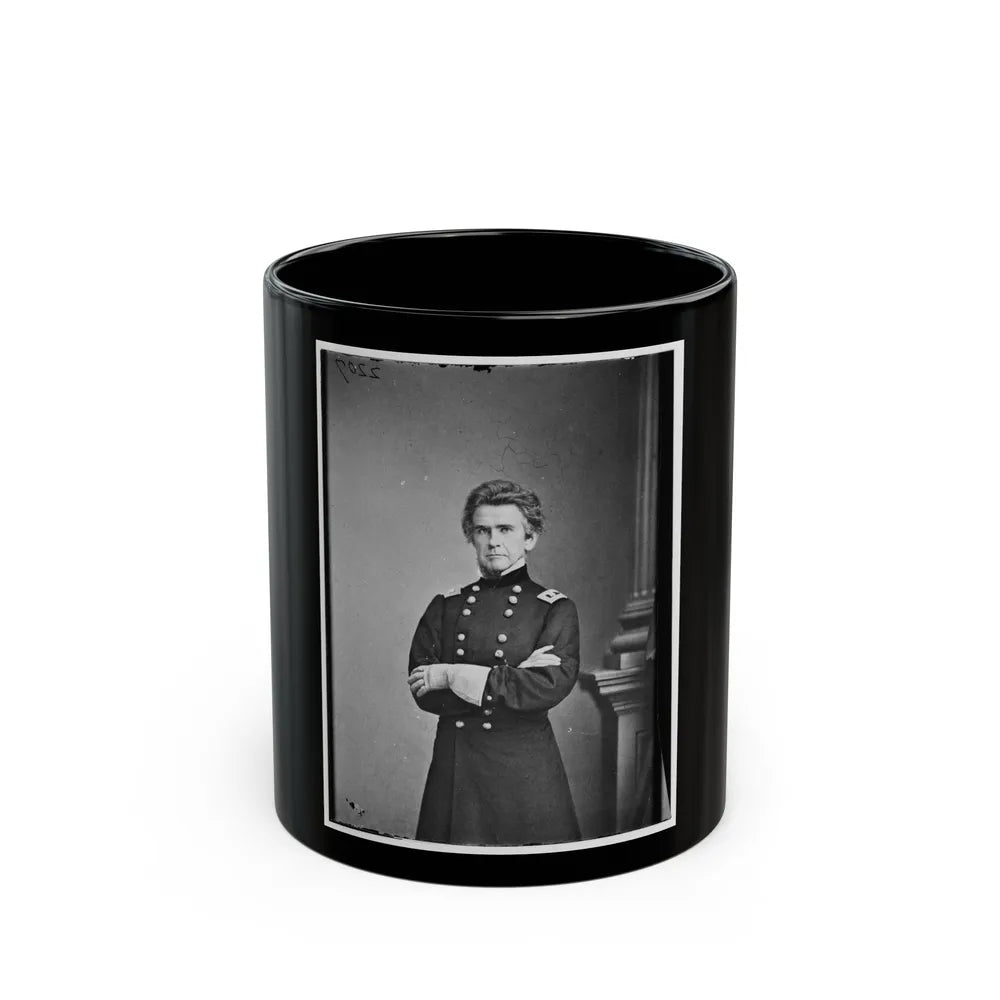 Portrait Of Brig. Gen. Ormsby M. Mitchel, Officer Of The Federal Army (U.S. Civil War) Black Coffee Mug-11oz-Go Mug Yourself