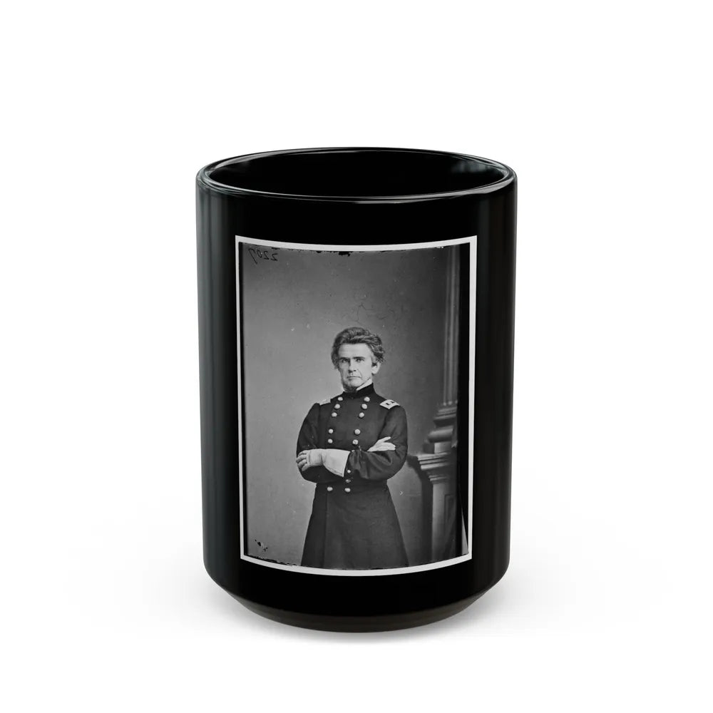 Portrait Of Brig. Gen. Ormsby M. Mitchel, Officer Of The Federal Army (U.S. Civil War) Black Coffee Mug-15oz-Go Mug Yourself