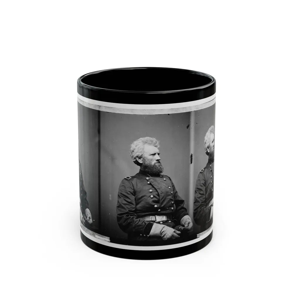 Portrait Of Brig. Gen. Robert Huston Milroy, Officer Of The Federal Army (Maj. Gen. From Nov. 29, 1862) (U.S. Civil War) Black Coffee Mug-11oz-Go Mug Yourself