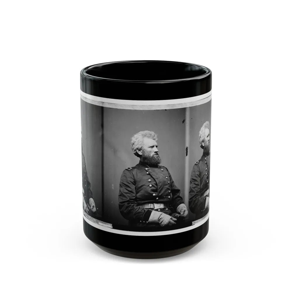Portrait Of Brig. Gen. Robert Huston Milroy, Officer Of The Federal Army (Maj. Gen. From Nov. 29, 1862) (U.S. Civil War) Black Coffee Mug-15oz-Go Mug Yourself