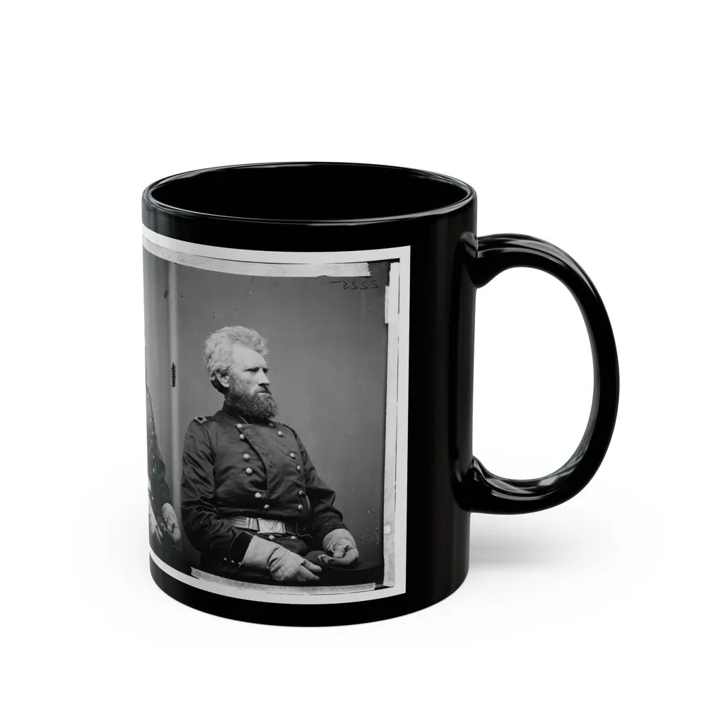 Portrait Of Brig. Gen. Robert Huston Milroy, Officer Of The Federal Army (Maj. Gen. From Nov. 29, 1862) (U.S. Civil War) Black Coffee Mug-Go Mug Yourself