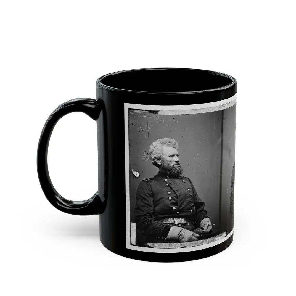 Portrait Of Brig. Gen. Robert Huston Milroy, Officer Of The Federal Army (Maj. Gen. From Nov. 29, 1862) (U.S. Civil War) Black Coffee Mug-Go Mug Yourself