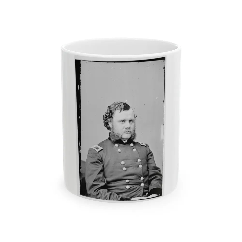Portrait Of Brig. Gen. Robert O. Tyler, Officer Of The Federal Army (Maj. Gen. From Aug. 1, 1864) (U.S. Civil War) White Coffee Mug-11oz-Go Mug Yourself