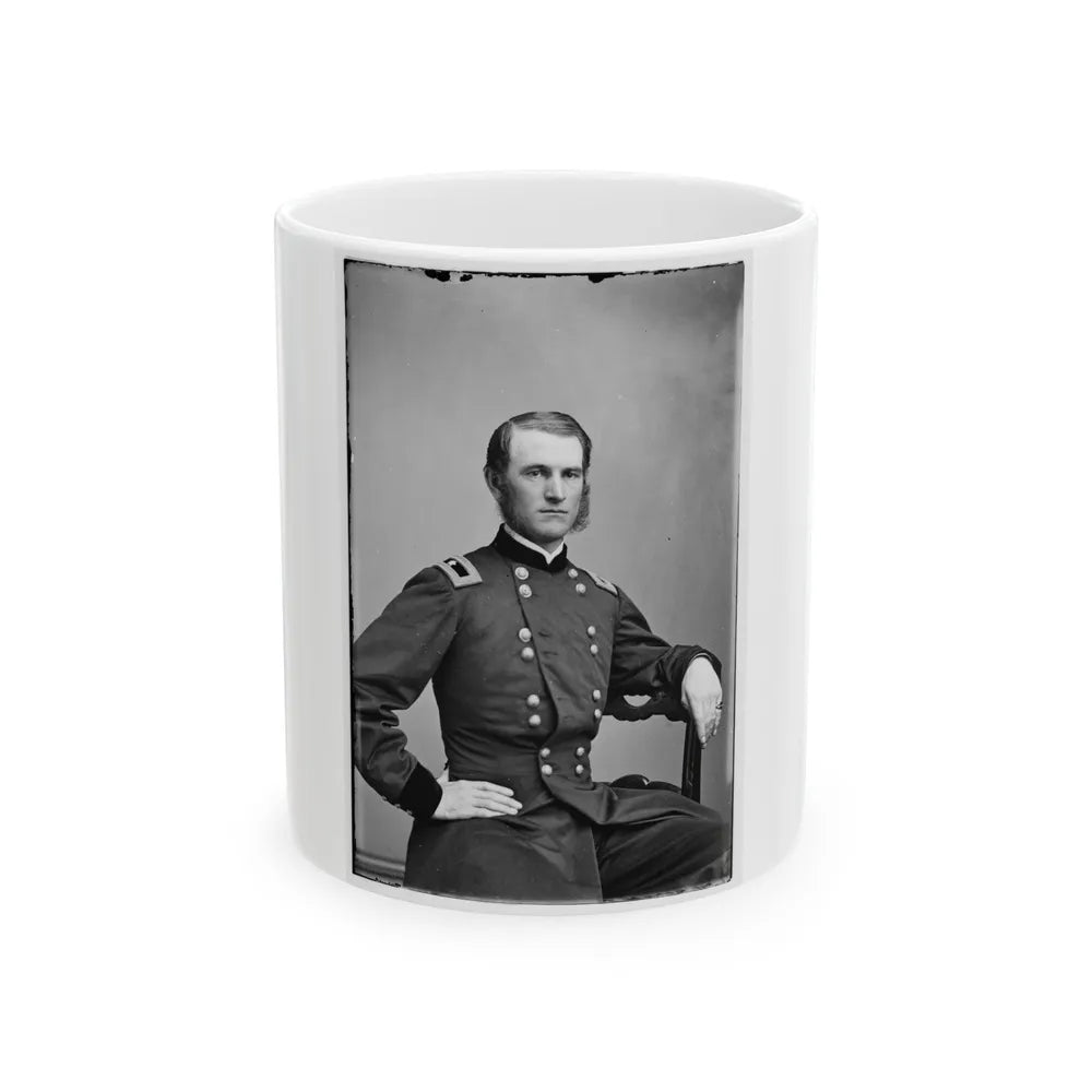 Portrait Of Brig. Gen. Thomas E. G. Ransom, Officer Of The Federal Army (U.S. Civil War) White Coffee Mug-11oz-Go Mug Yourself