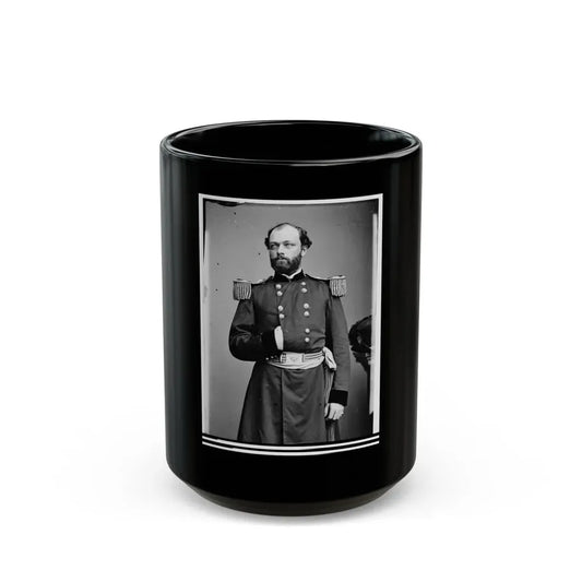 Portrait Of Capt. Quincy A. Gillmore, Officer Of The Federal Army (Maj. Gen. From July 10, 1863) (U.S. Civil War) Black Coffee Mug 15oz - Go Mug Yourself