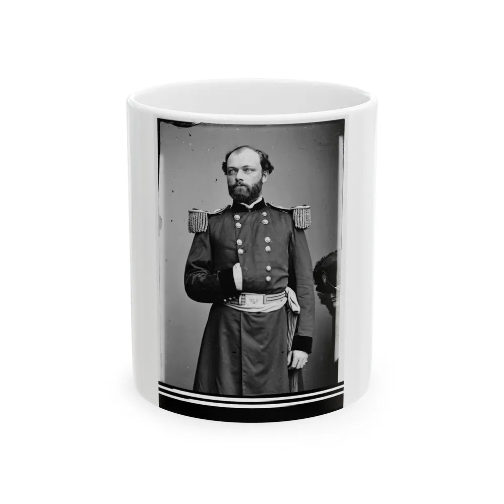 Portrait Of Capt. Quincy A. Gillmore, Officer Of The Federal Army (Maj. Gen. From July 10, 1863) (U.S. Civil War) White Coffee Mug-11oz-Go Mug Yourself
