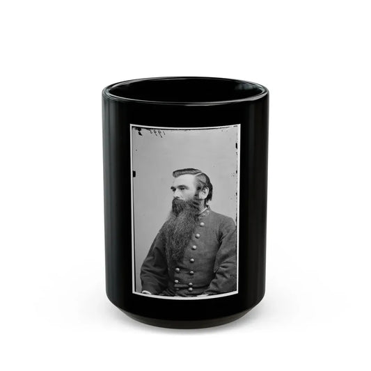 Portrait Of Col. John S. Green, Officer Of The Confederate Army (U.S. Civil War) Black Coffee Mug 15oz - Go Mug Yourself
