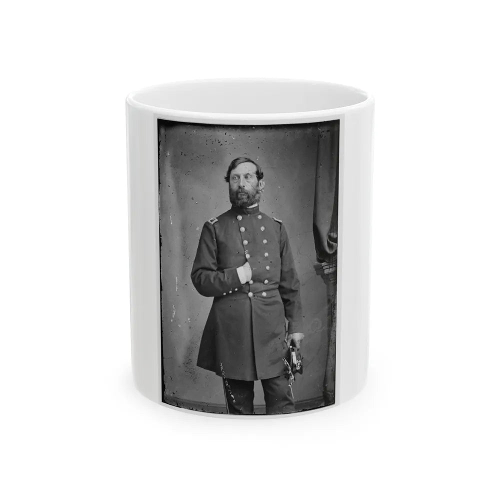 Portrait Of Col. Henry J. Hunt, Officer Of The Federal Army (Maj. Gen. From July 6, 1863) (U.S. Civil War) White Coffee Mug-11oz-Go Mug Yourself