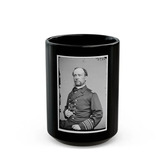 Portrait Of Commander C. R. Perry Rodgers, Officer Of The Federal Navy (U.S. Civil War) Black Coffee Mug 15oz - Go Mug Yourself
