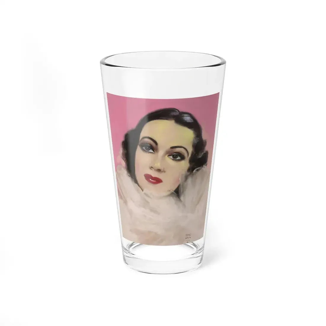 Portrait of Delores Del Rio, movie magazine cover, 1936 (Magazine Illustration) Pint Glass 16oz 16oz - Go Mug Yourself