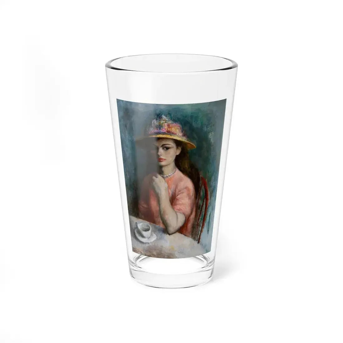 Portrait of Ella (Magazine Illustration) Pint Glass 16oz 16oz - Go Mug Yourself