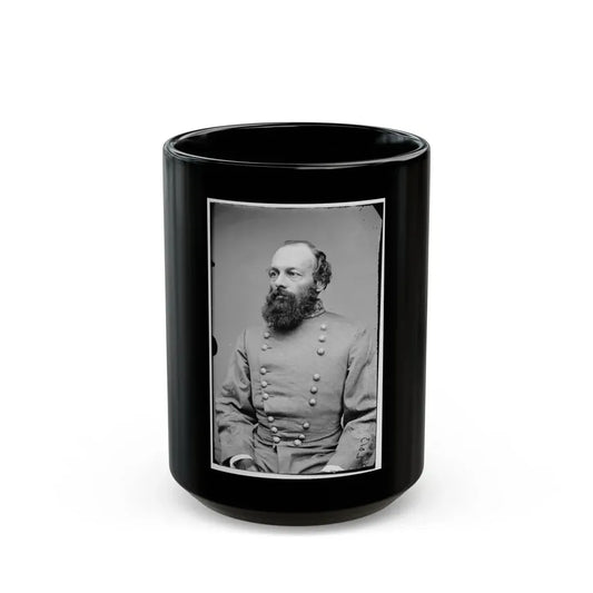 Portrait Of Gen. Edmund Kirby Smith, Officer Of The Confederate Army (U.S. Civil War) Black Coffee Mug 15oz - Go Mug Yourself
