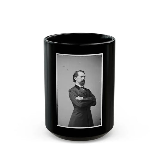 Portrait Of Gen. John B. Gordon, Officer Of The Confederate Army (U.S. Civil War) Black Coffee Mug 15oz - Go Mug Yourself