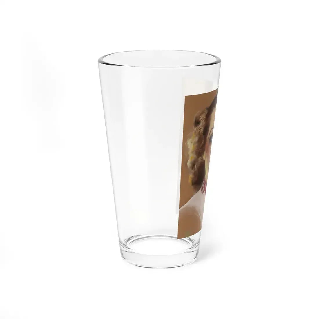 Portrait of Joan Crawford, movie magazine cover (Magazine Illustration) Pint Glass 16oz - Go Mug Yourself