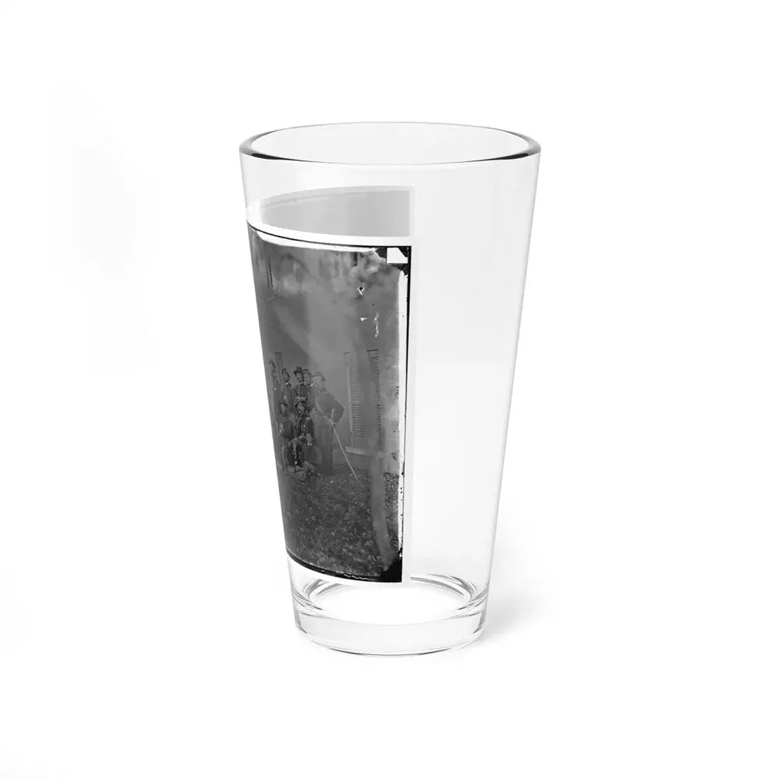 Portrait Of Maj. Gen. Alfred Pleasonton, Officer Of The Federal Army, And Staff, Warrenton, Va. (U.S. Civil War) Pint Glass 16oz - Go Mug Yourself