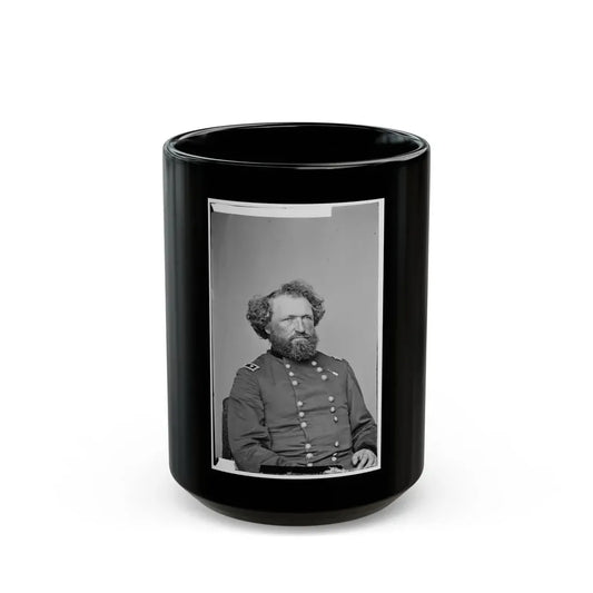 Portrait Of Maj. Gen. (As Of Aug. 21, 1865) Mortimer D. Leggett, Officer Of The Federal Army (U.S. Civil War) Black Coffee Mug 15oz - Go Mug Yourself