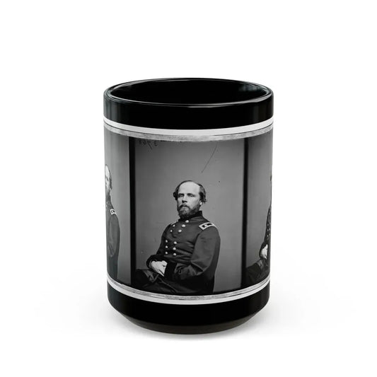 Portrait Of Maj. Gen. Darius Nash Couch, Officer Of The Federal Army (U.S. Civil War) Black Coffee Mug 15oz - Go Mug Yourself