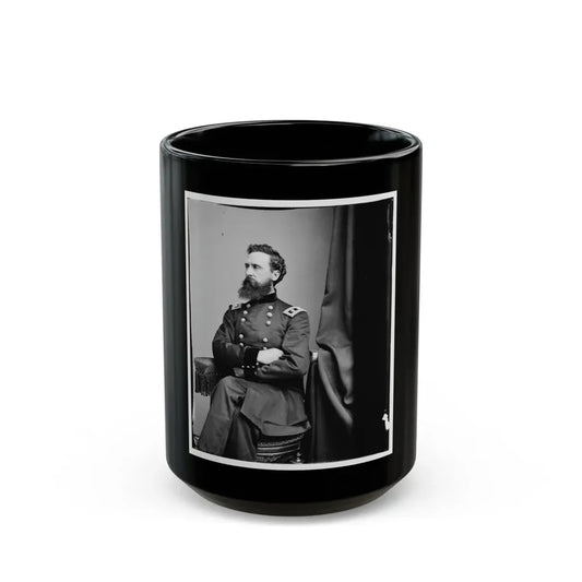 Portrait Of Maj. Gen. George Sykes, Officer Of The Federal Army (U.S. Civil War) Black Coffee Mug 15oz - Go Mug Yourself
