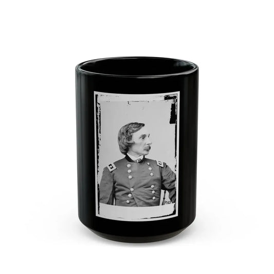 Portrait Of Maj. Gen. Gouverneur K. Warren, Officer Of The Federal Army (U.S. Civil War) Black Coffee Mug 15oz - Go Mug Yourself