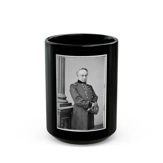 Portrait Of Maj. Gen. Henry W. Halleck, Officer Of The Federal Army (U.S. Civil War) Black Coffee Mug 15oz - Go Mug Yourself