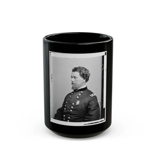 Portrait Of Maj. Gen. Horatio G. Wright, Officer Of The Federal Army (U.S. Civil War) Black Coffee Mug 15oz - Go Mug Yourself