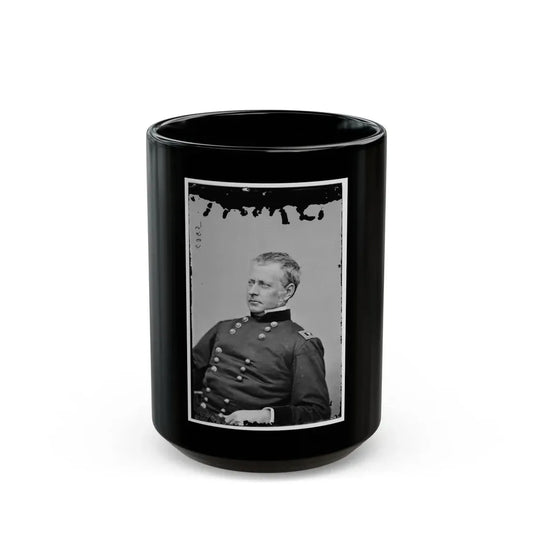 Portrait Of Maj. Gen. Joseph Hooker, Officer Of The Federal Army (U.S. Civil War) Black Coffee Mug 15oz - Go Mug Yourself