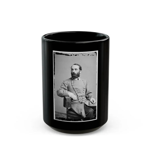 Portrait Of Maj. Gen. Joseph Wheeler, Officer Of The Confederate Army (U.S. Civil War) Black Coffee Mug 15oz - Go Mug Yourself