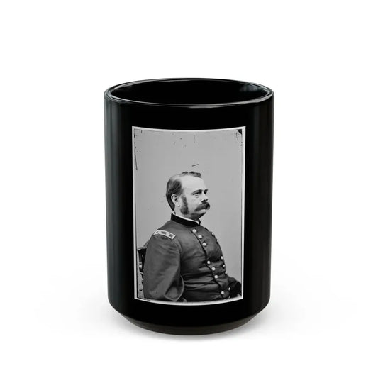 Portrait Of Maj. Gen. Lovell H. Rousseau, Officer Of The Federal Army (U.S. Civil War) Black Coffee Mug 15oz - Go Mug Yourself