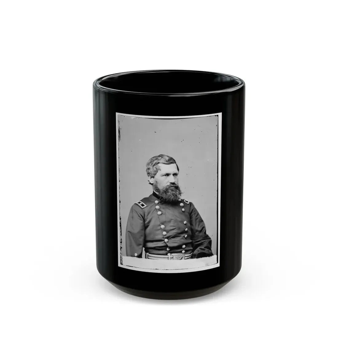 Portrait Of Maj. Gen. Oliver O. Howard, Officer Of The Federal Army (U.S. Civil War) Black Coffee Mug 15oz - Go Mug Yourself